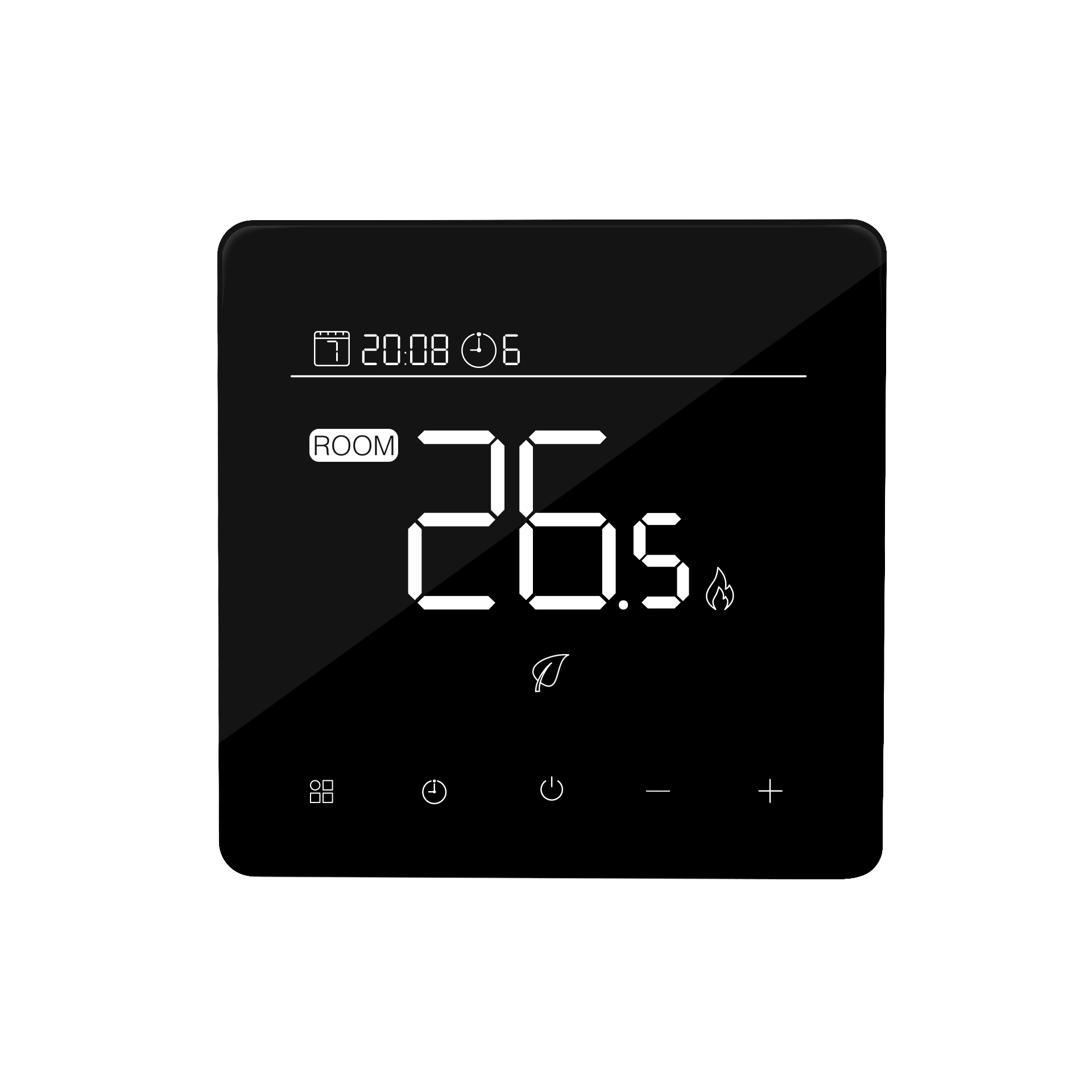 Touchable programmable thermostat