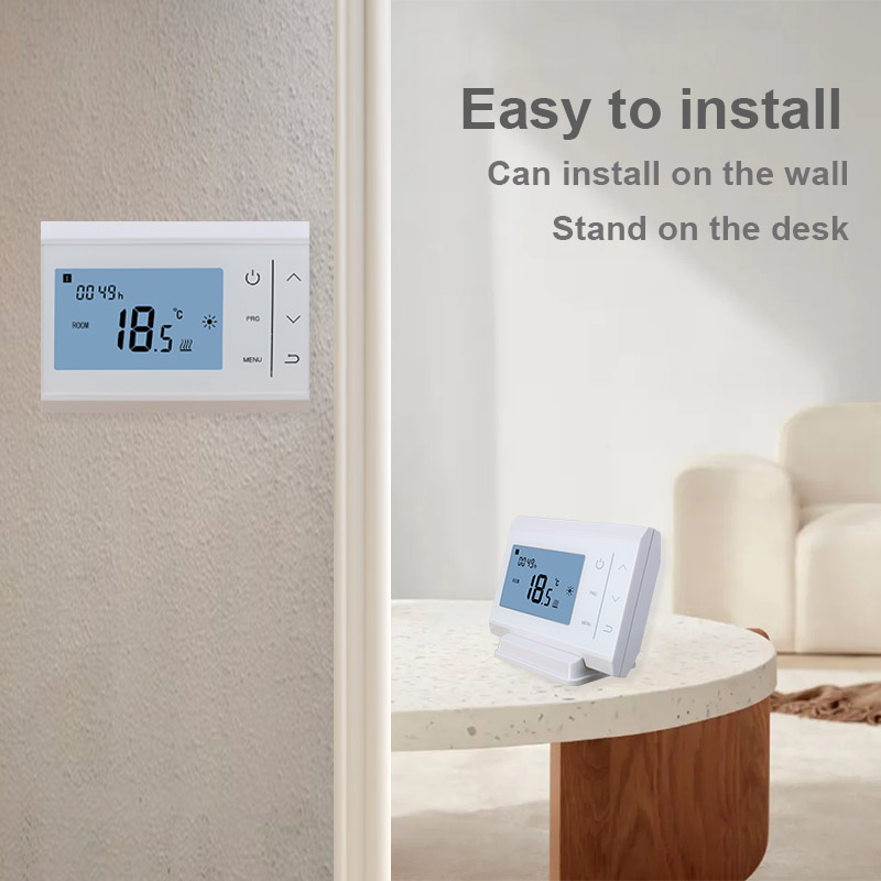 ZigBee Smart Thermostat Programmable Temperature Controller 2MQTT Setup ZigBee Hub Required for Gas Boiler