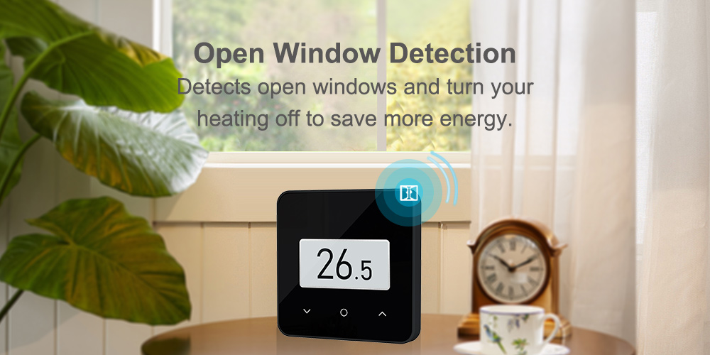 E-ink display radiant floor heating smart thermostat 