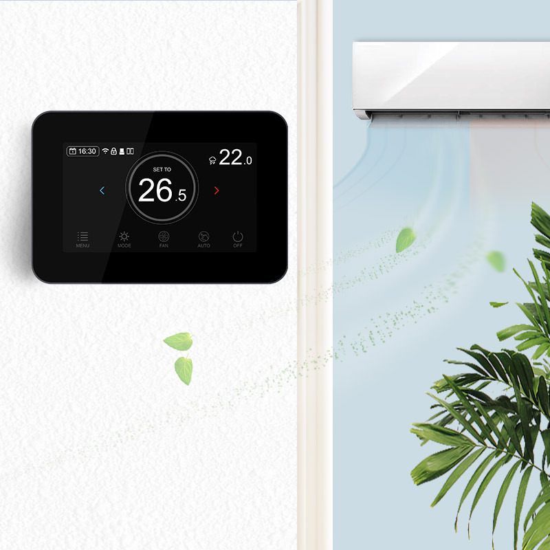 KNX Multi-stage Heating and Cooling Thermostat with External sensor