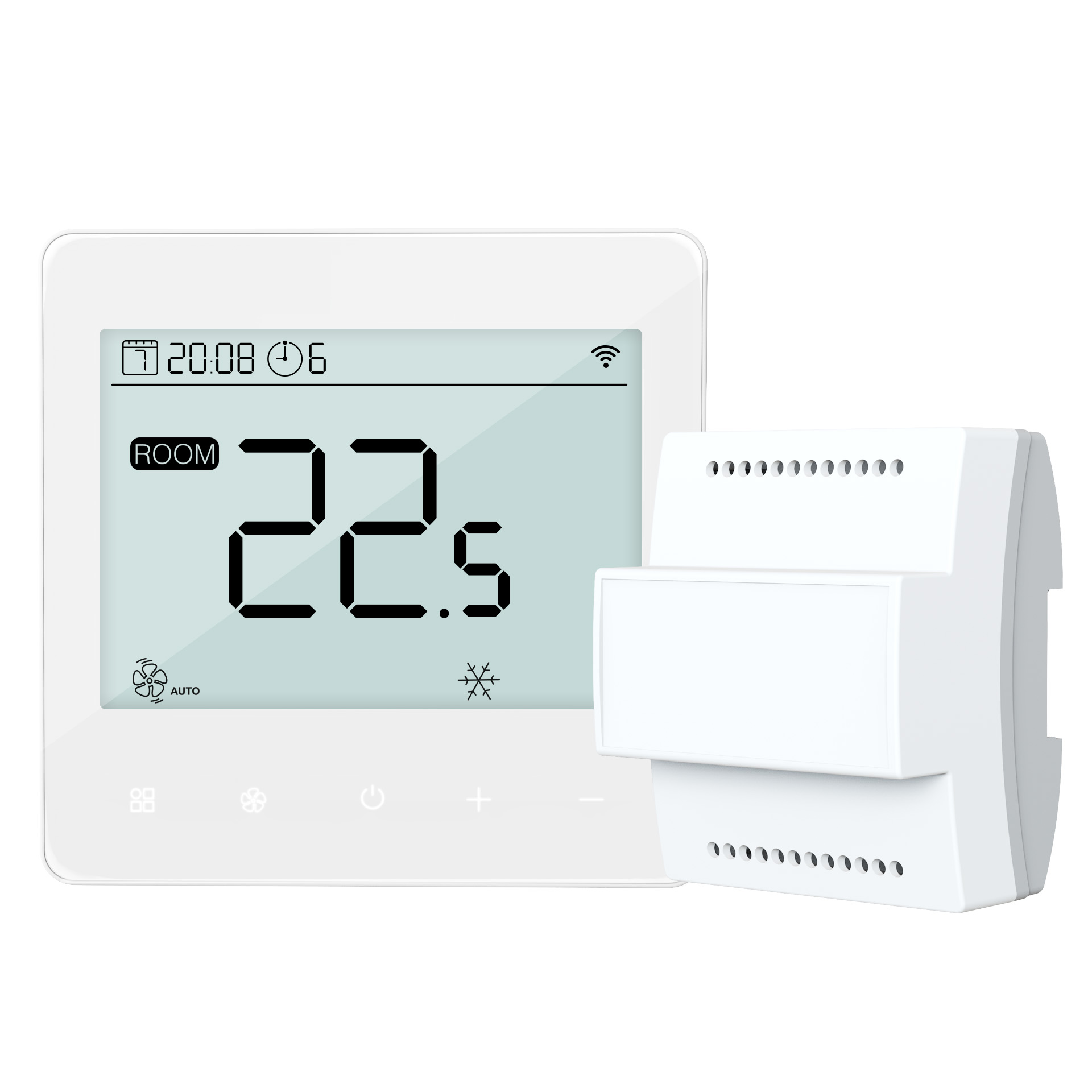 Advanced Floor Heating Thermostat with Integrated 3-Speed Fan Coil Control for Enhanced Temperature Regulation