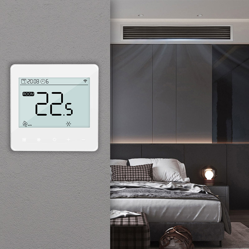 Advanced Floor Heating Thermostat with Integrated 3-Speed Fan Coil Control for Enhanced Temperature Regulation