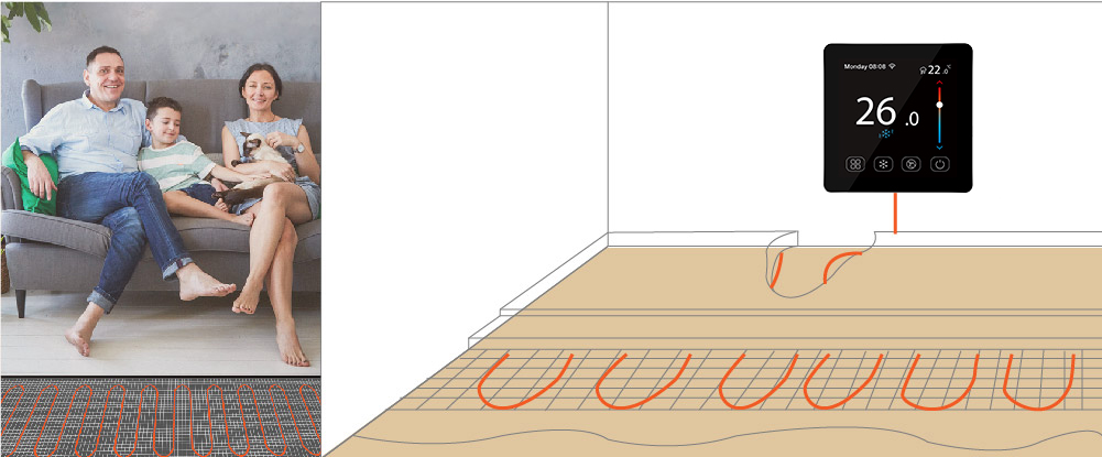 Room Thermostats for Hydraulic Underfloor Heating