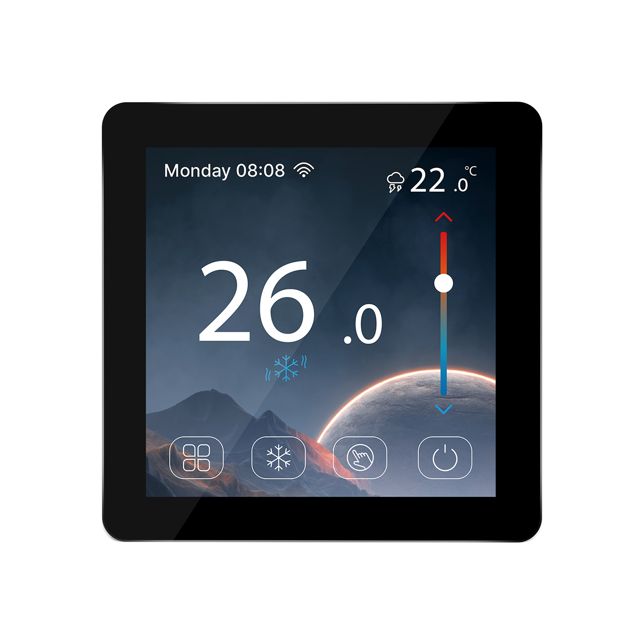 New Color Touch Screen Room Thermostats for Electric/Hydraulic Underfloor Heating System