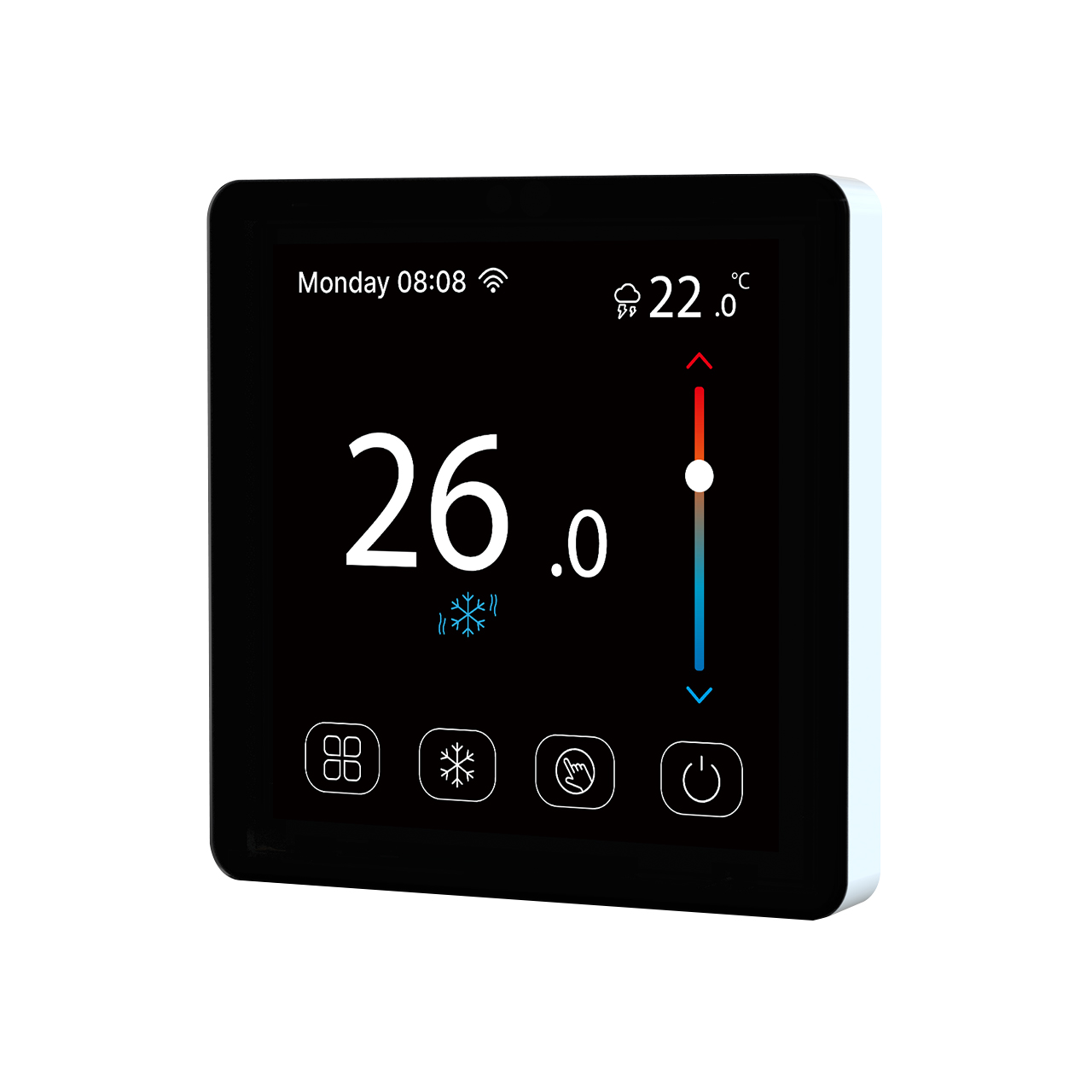 E-top New Designed Color Screen Room Thermostats for 16A Electric Underfloor Heating System