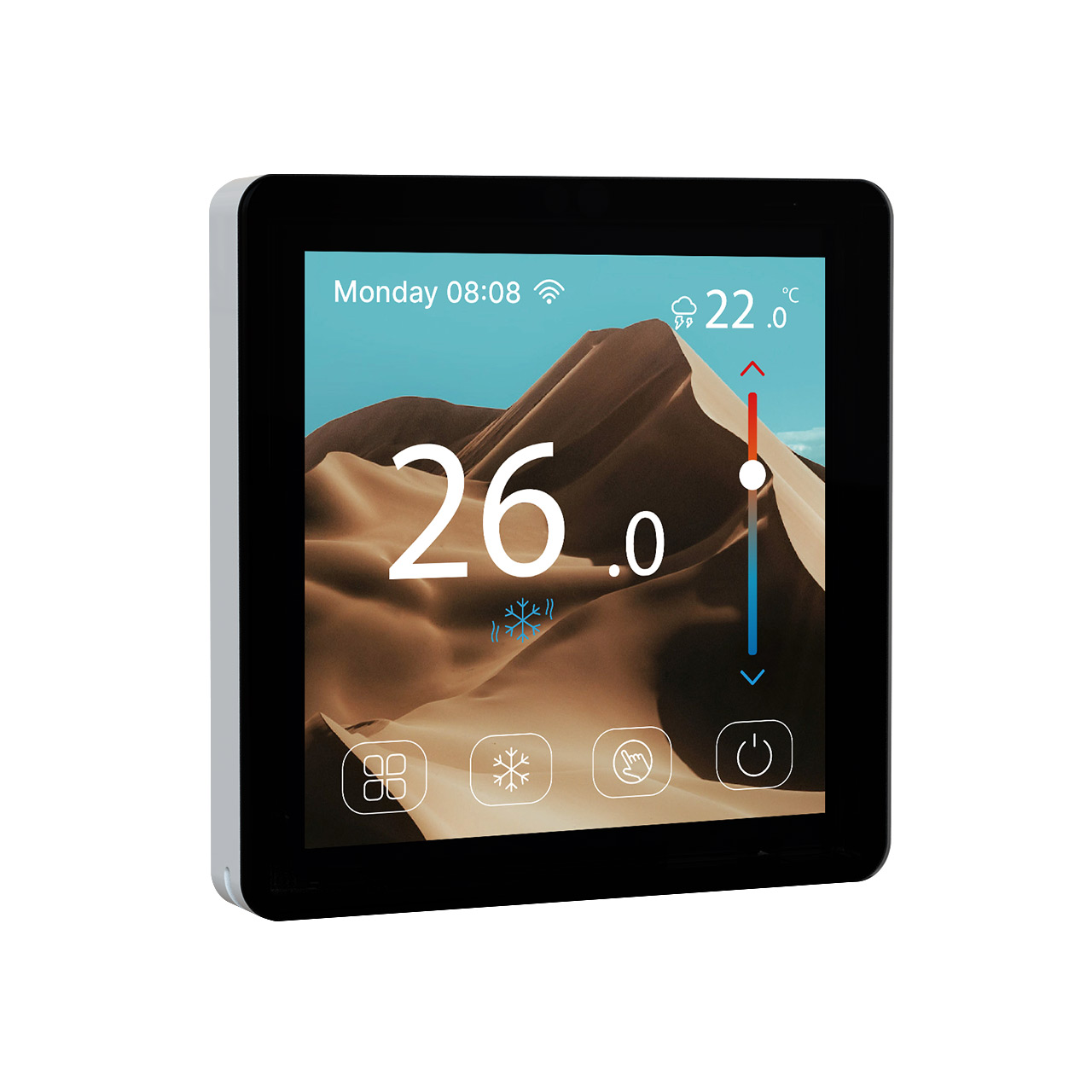 Modern Color Display Thermostat with Precise Control for 16A Underfloor Heating Systems, Perfect for Energy Efficiency