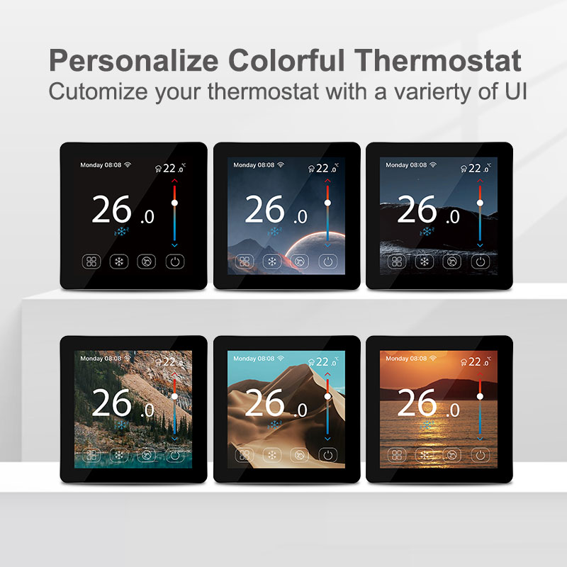 New Arrival 4inch TFT Color Screen Heat/Cold Smart Thermostat