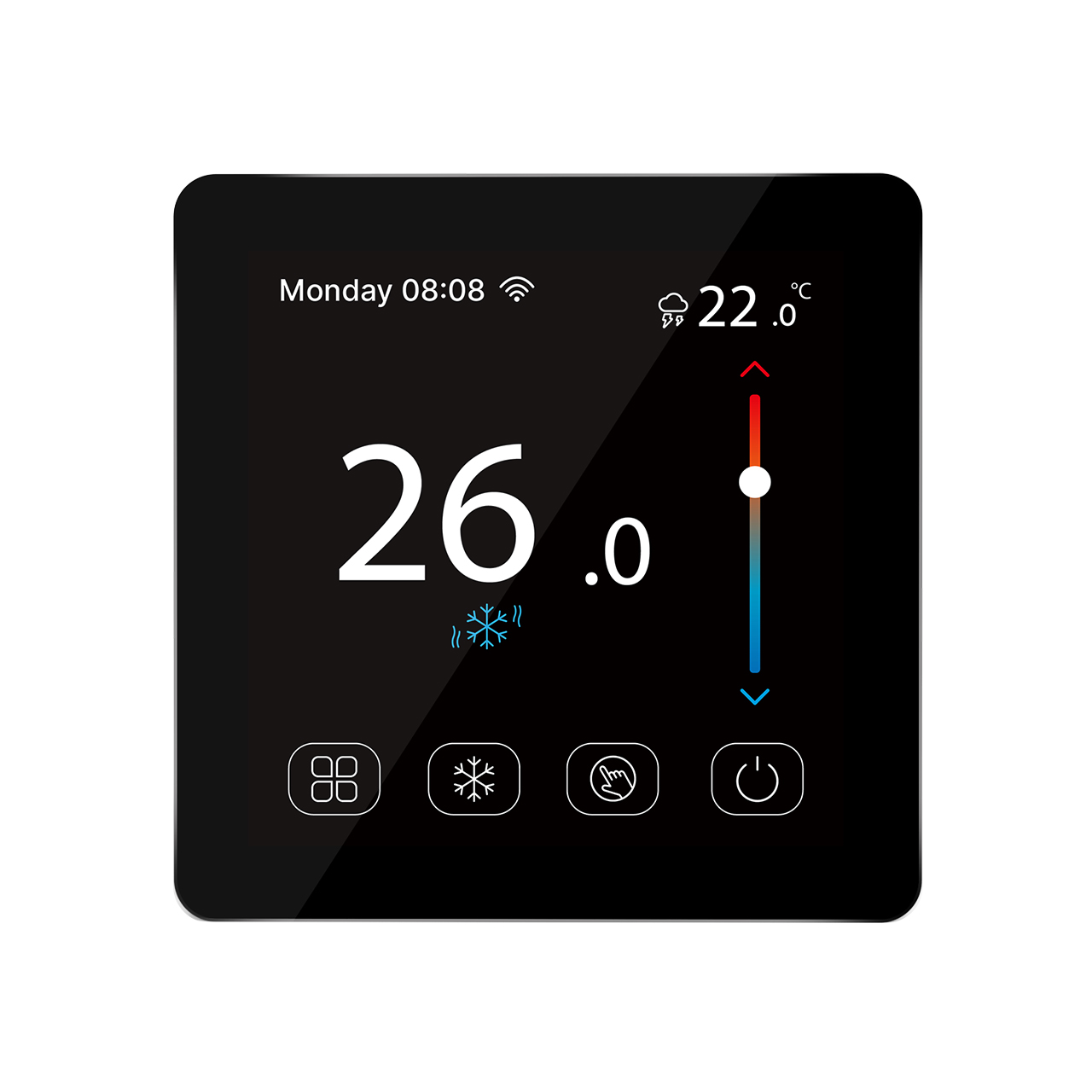 New Arrival 4inch TFT Color Screen Heat/Cold Smart Thermostat