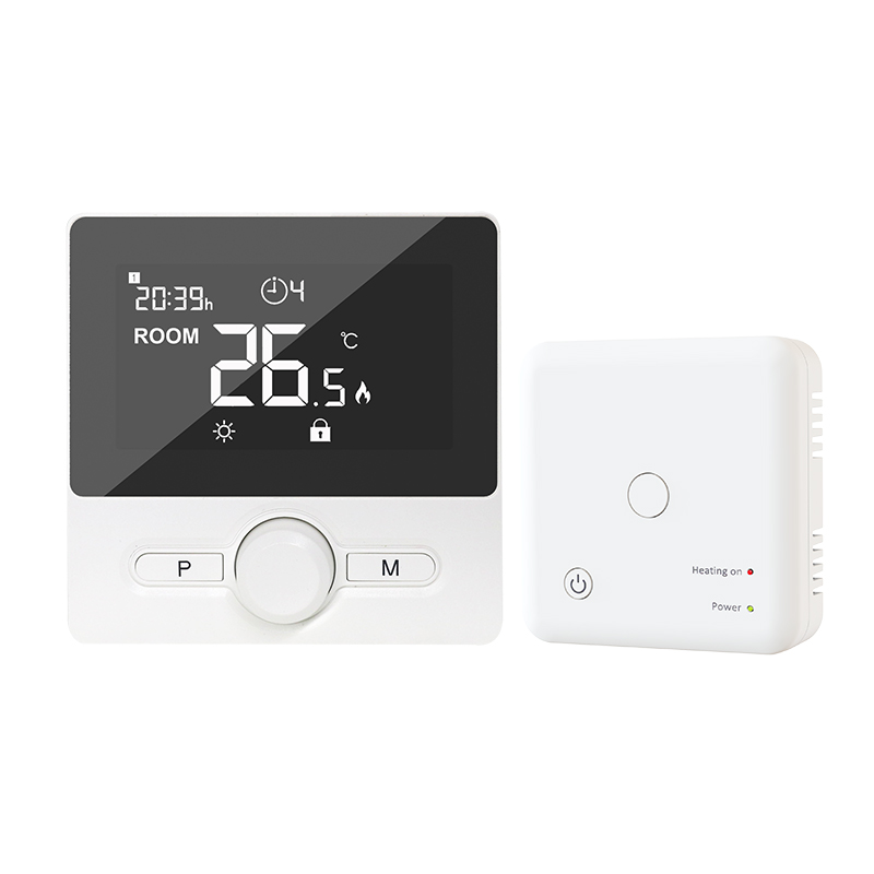 Programmable Thermostat with Adjustable Heating Settings and Remote Control via Smart App