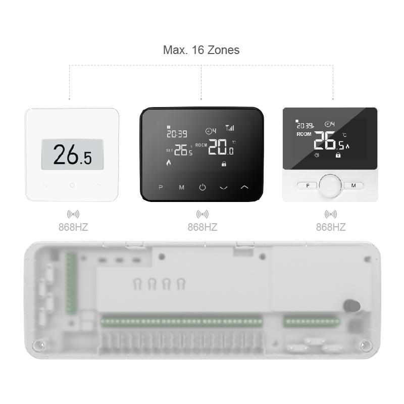 Wireless Hydronic Heating Wiring Centre for Heat Pump Underfloor Heating System