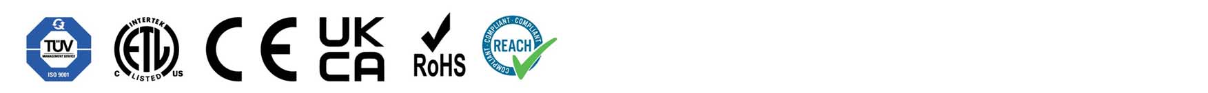 Global Market Access: Certified Safety and Environmental Standards E-top thermostat certifications: TUV, ETL, CE, UKCA, RoHS, REACH