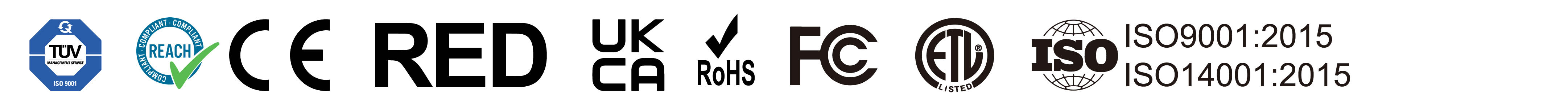 Global Market Access: Certified Safety and Environmental Standards E-top thermostat certifications: TUV, ETL, CE, UKCA, RoHS, REACH